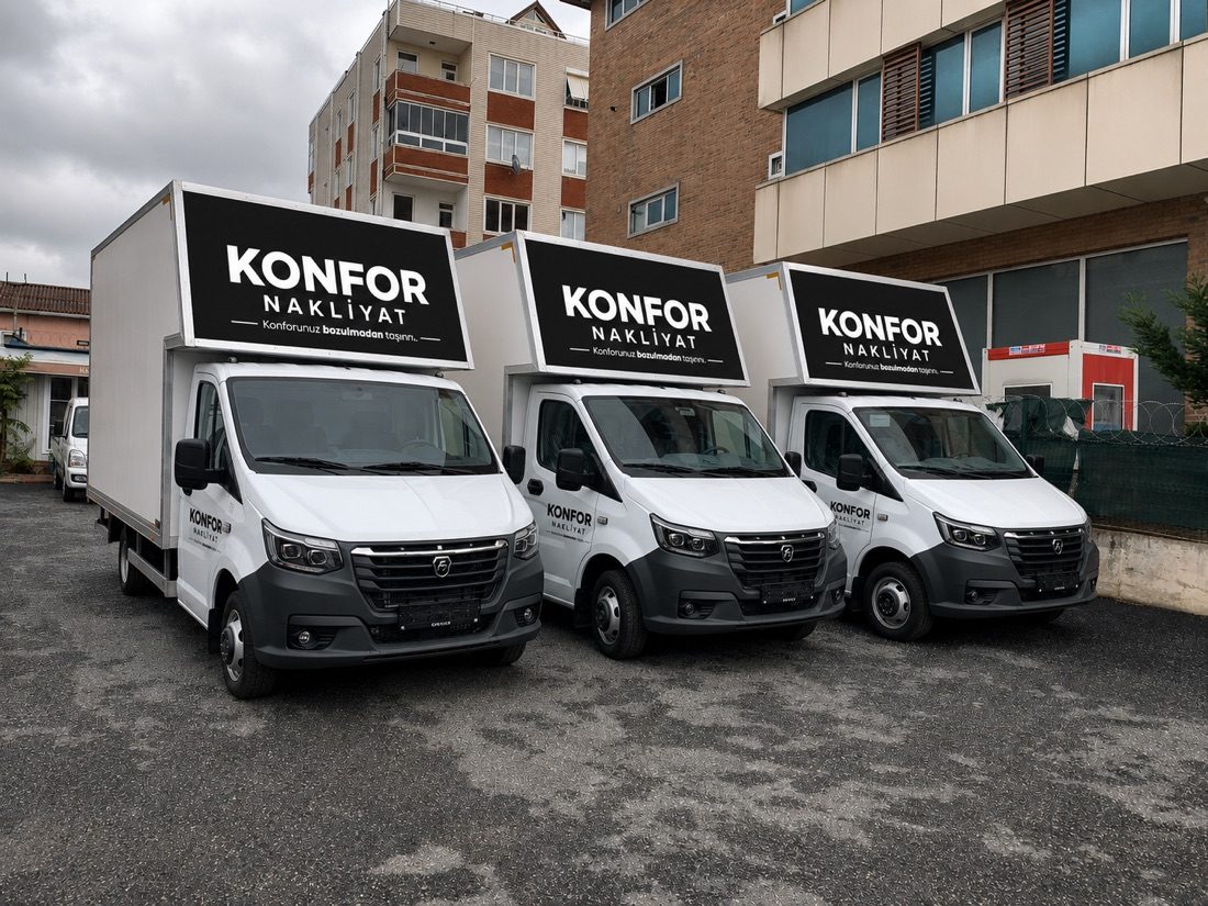Konfor Nakliyat kapalı kasa taşıma araçları filosu